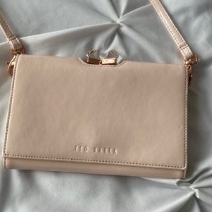 Ted Baker London Patent Square Crystal Cross Body bag.